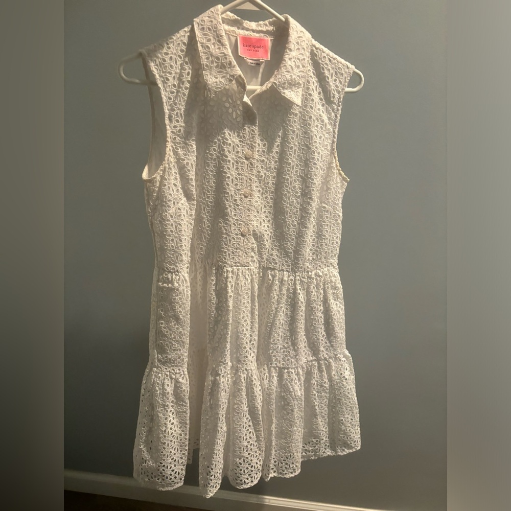 Kate Spade Sleeveless Eyelet Dress -small